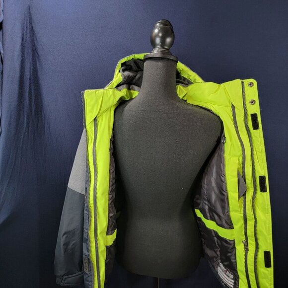 Gerry Boys Kids Youth Hooded Winter Jacket M 10/12 Grey Snow Skiing Snowboarding - Picture 9 of 11